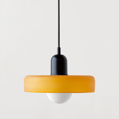 Vitréna | Suspension Bauhaus – Élégance Artistique et Design Moderne Jaune (mat) Noir