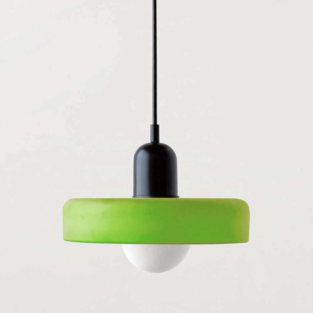 Vitréna | Suspension Bauhaus – Élégance Artistique et Design Moderne Vert (mat) Noir